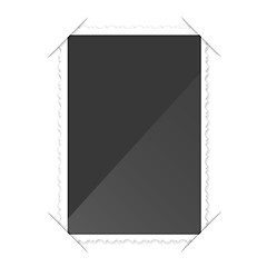 Image showing Retro Photo Frame   On White Background. illustration