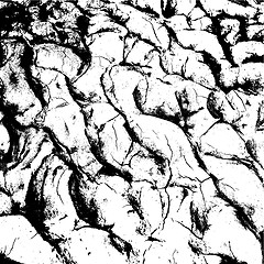 Image showing cracked clay ground into the dry season. illustration.