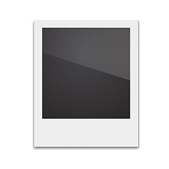 Image showing Retro Photo Frame Polaroid  On White Background. illustra