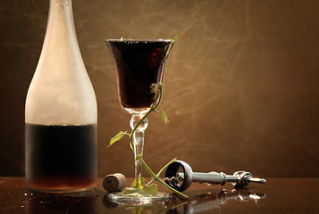 Image showing Red wine