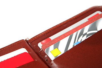 Image showing Brown leather wallet