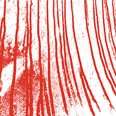 Image showing Texture  white  wall with bloody red stains. illustration