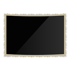 Image showing Retro Photo Frame   On White Background. illustration