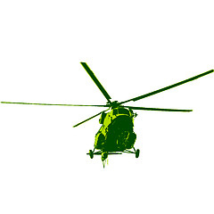 Image showing Russian army Mi-8 helicopter. illustration.