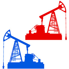 Image showing Oil pumpjack. Oil industry equipment.