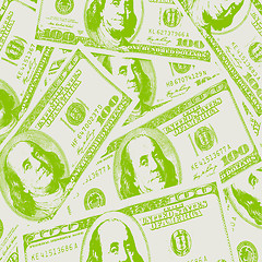 Image showing Financial concept of earnings, American dollars, background. 