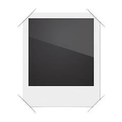 Image showing Retro Photo Frame Polaroid  On White Background. 