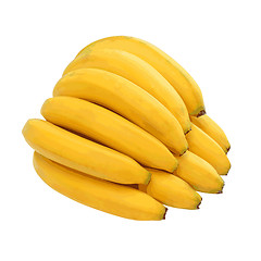 Image showing Bunch of bananas isolated on white background. illustrati