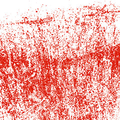 Image showing Texture  white  wall with bloody red stains. illustration