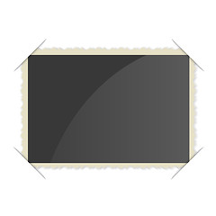 Image showing Retro Photo Frame   On White Background. illustration