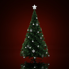 Image showing Decorated Christmas tree