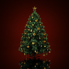 Image showing Decorated Christmas tree