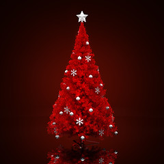 Image showing Decorated Christmas tree