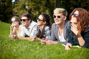 Image showing group of students or teenagers hanging out