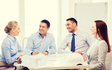 Image showing happy team of architects and designers in office