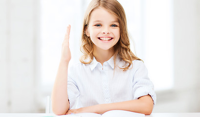 Image showing student girl studying at school