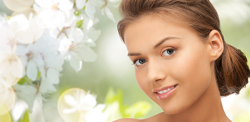 Image showing beautiful young woman face