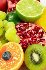 Image showing Fresh fruits with lot of vitamins