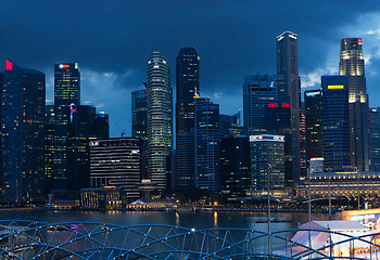 Image showing beautiful view to bangkok city at night