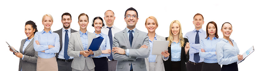 Image showing group of happy businesspeople