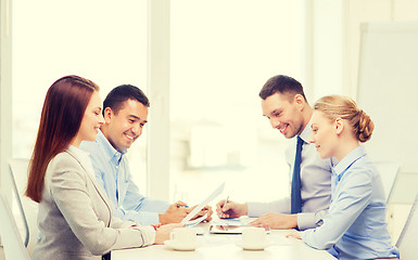 Image showing business team having meeting in office