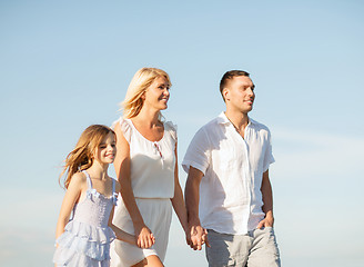 Image showing happy family at the seaside