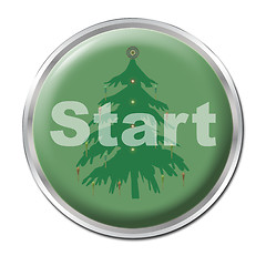 Image showing Button To Start Christmas