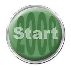 Image showing Button To Start the New Year