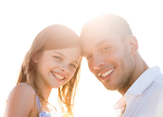 Image showing happy father and child girl having fun