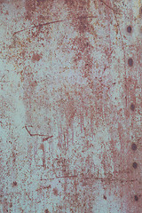 Image showing old grunge rusty zinc wall 