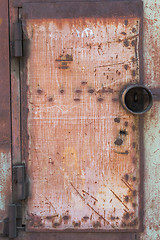 Image showing old grunge rusty zinc wall 
