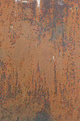 Image showing old grunge rusty zinc wall 