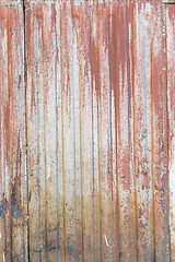 Image showing old grunge rusty zinc wall 