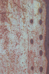 Image showing old grunge rusty zinc wall 