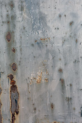 Image showing old grunge rusty zinc wall 