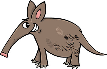 Image showing aardvark animal cartoon illustration