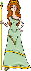 Image showing greek goddess hera cartoon