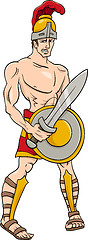 Image showing greek god ares cartoon illustration