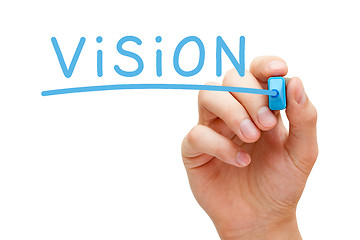 Image showing Vision Hand Blue Marker