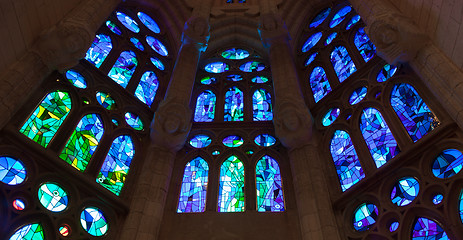 Image showing Church windows interior