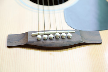 Image showing strings on the guitar