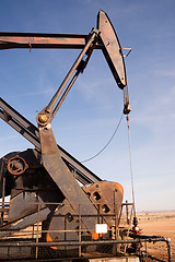 Image showing North Dakota Oil Pump Jack Fracking Crude Extraction Machine