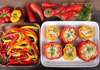 Image showing Stuffed peppers