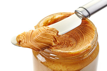 Image showing jar of peanut butter