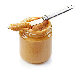 Image showing jar of peanut butter