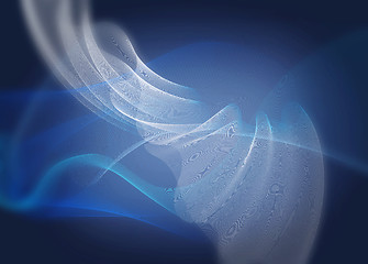 Image showing motion lines in white and blue tones