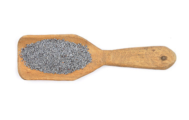 Image showing Poppy seeds on shovel