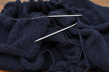 Image showing Knitting cardigan