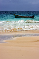 Image showing  boat in playa paradiso mexico