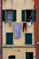 Image showing windows in the city of riomaggiore